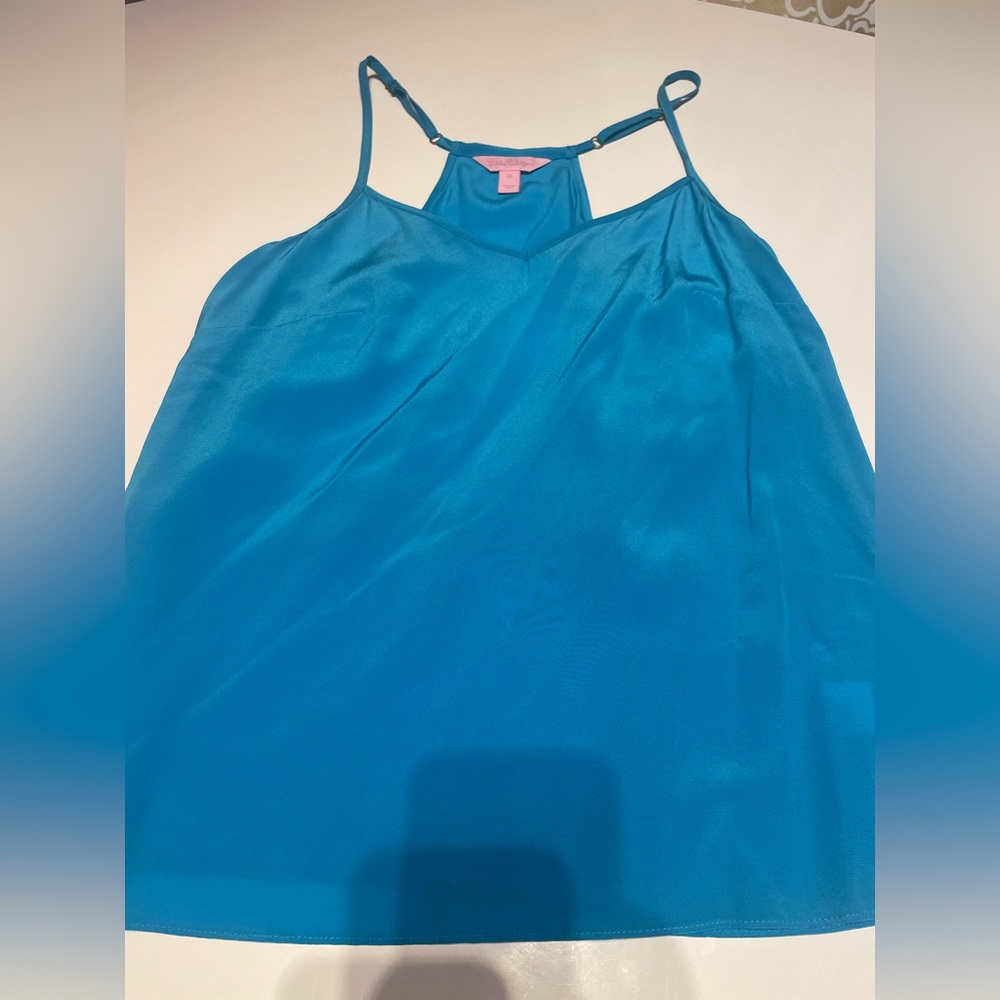 Lilly Pulitzer Racer Back Silk Tank Top